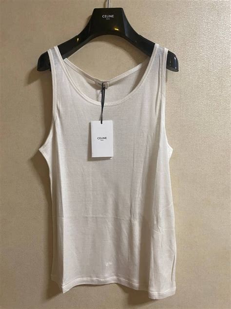 xl celine top|Celine silk tank top.